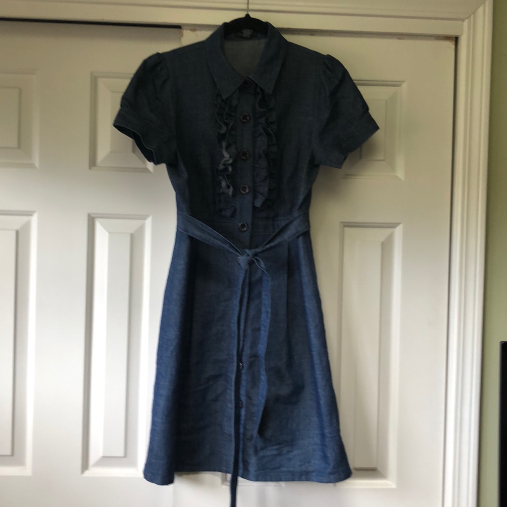 Denim Short Sleeve Dress